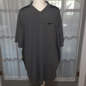 Men's Nike DRI-FIT XXL/TTG Short Sleeve Gray & Black Shirt NWT.